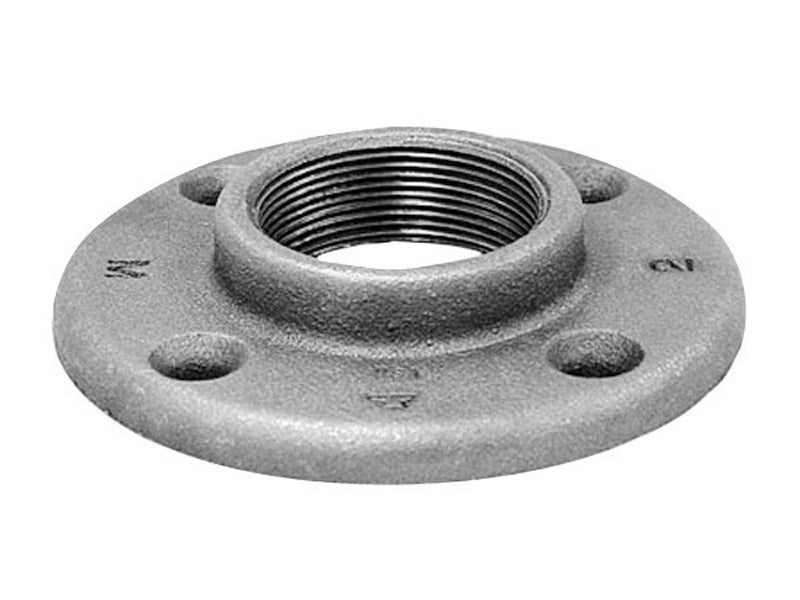 Anvil 1-1/4 in. FPT Black Malleable Iron Floor Flange