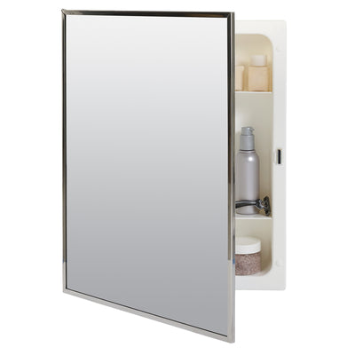 Zenith Products 20-1/8 in. H X 16-1/8 in. W X 3.25 in. D Rectangle Medicine Cabinet