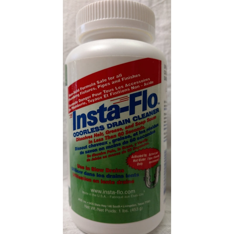 Insta-Flo Crystals Drain Cleaner 1 lb