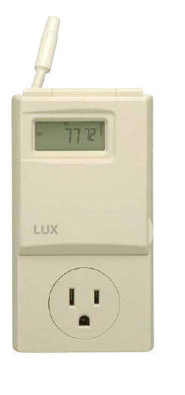 LUX Heating and Cooling Dial Programmable Outlet Thermostat