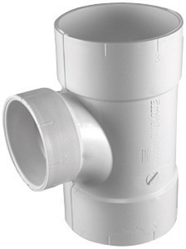 Charlotte Pipe Schedule 30 3 in. 3 in. D PVC Sanitary Tee 1 pk