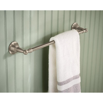 Moen Sage Brushed Nickel Towel Bar 18 in. L Brass