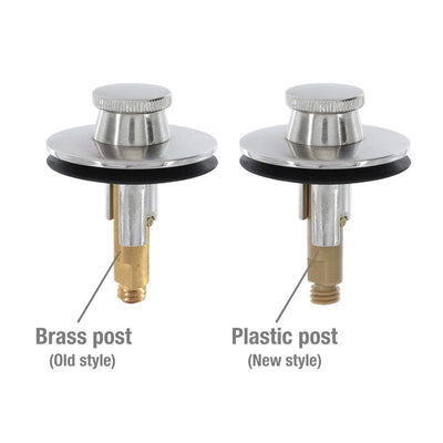 Danco 2 in. Brushed Nickel Brass Lift Plug and Drain