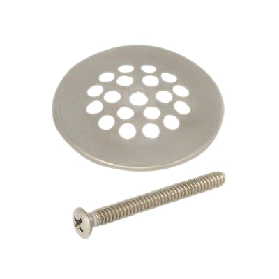 Danco 2-7/8 in. Brushed Nickel Plastic/Stainless Steel Shower Drain Strainer