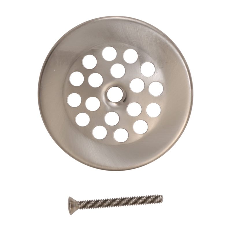 Danco 2-7/8 in. Brushed Nickel Plastic/Stainless Steel Shower Drain Strainer