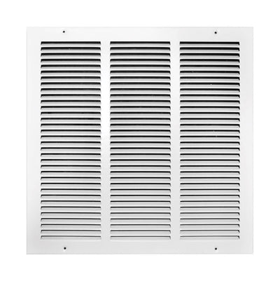 Tru Aire 16 in. H X 16 in. W 1-Way Powder Coat White Steel Return Air Grille