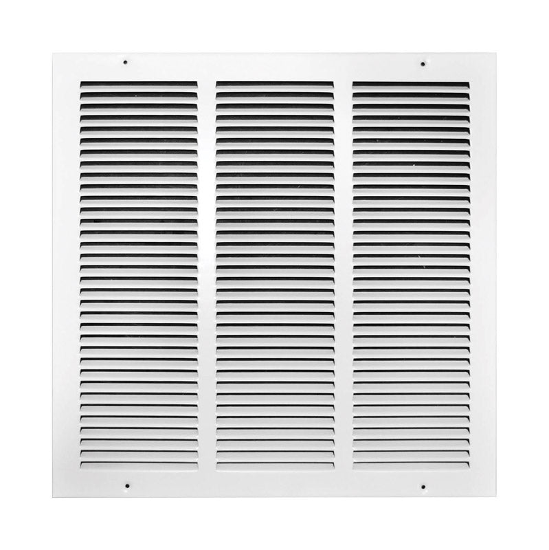 Tru Aire 16 in. H X 16 in. W 1-Way Powder Coat White Steel Return Air Grille