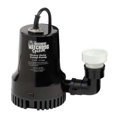 The Basement Watchdog Big Combo 1/2 HP 4,400 gph Cast Iron Dual Reed Switch AC Backup Sump Pump