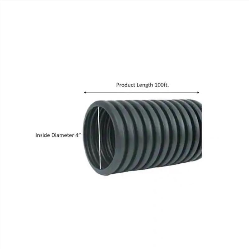 Advance Drainage Systems 4 in. D X 100 ft. L Polyethylene Corrugated Drainage Tubing