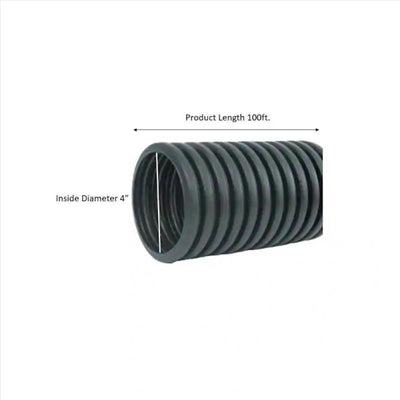 Advance Drainage Systems 4 in. D X 100 ft. L Polyethylene Slotted Perforated Drain Pipe