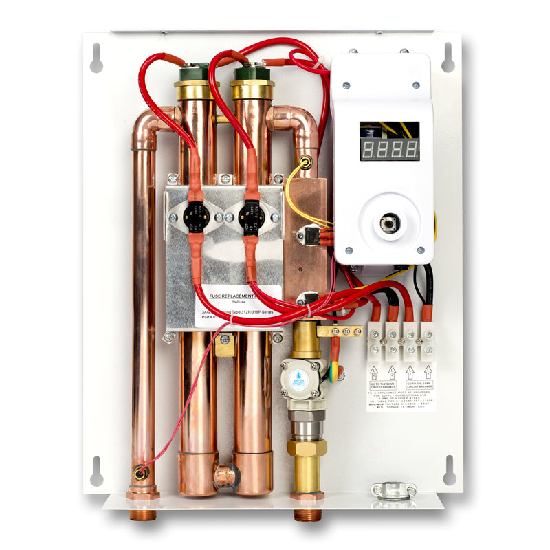 EcoSmart ECO 18 Electric Tankless Water Heater, 18 KW at 240 Volts with Patented Self Modulating Technology , 17 x 14 x 3.5