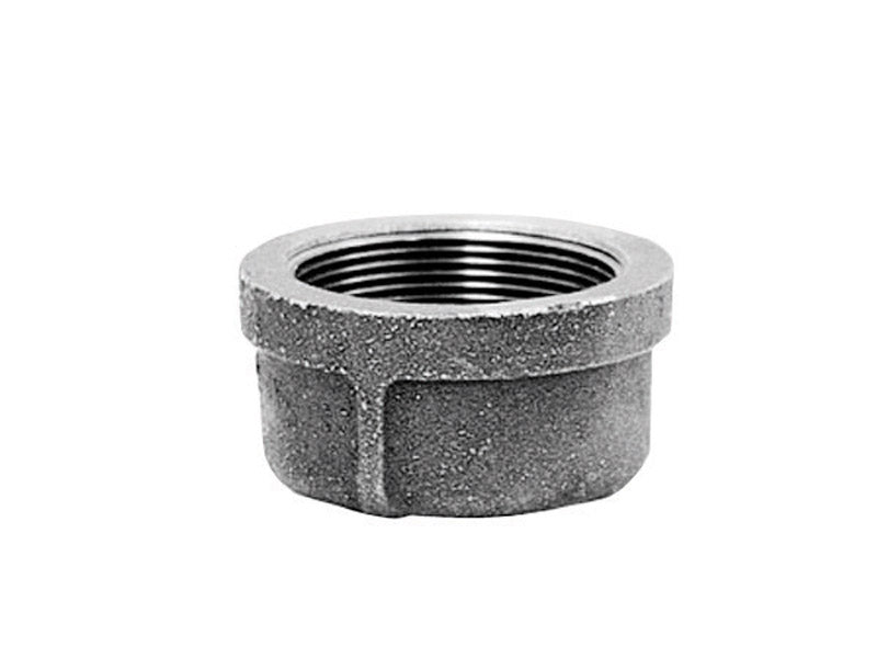 Anvil 2 in. FPT Black Malleable Iron Cap