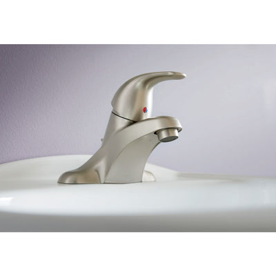 Moen Adler Brushed Nickel Bathroom Faucet 4 in.