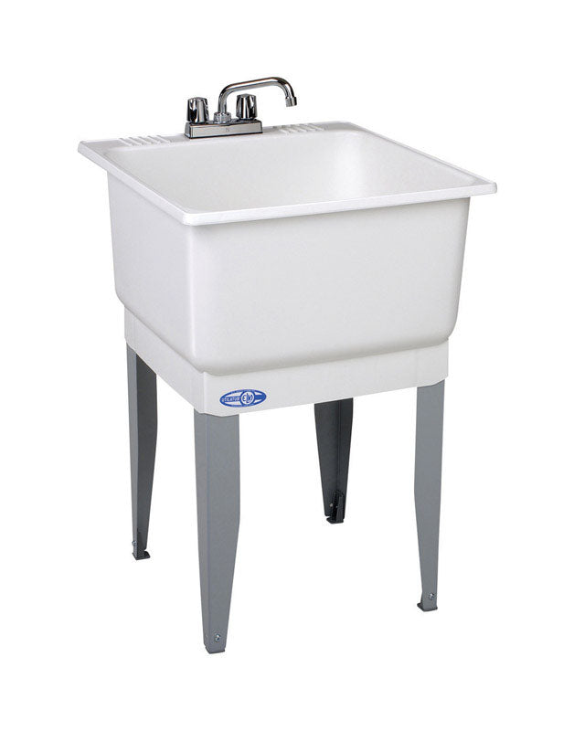 Mustee Utilatub Combo 23 in. W X 25 in. D Single Polypropylene Laundry Tub