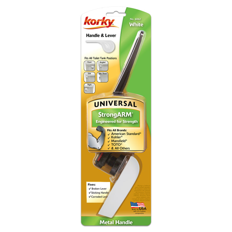 Korky StrongARM Wave White Flush Handle