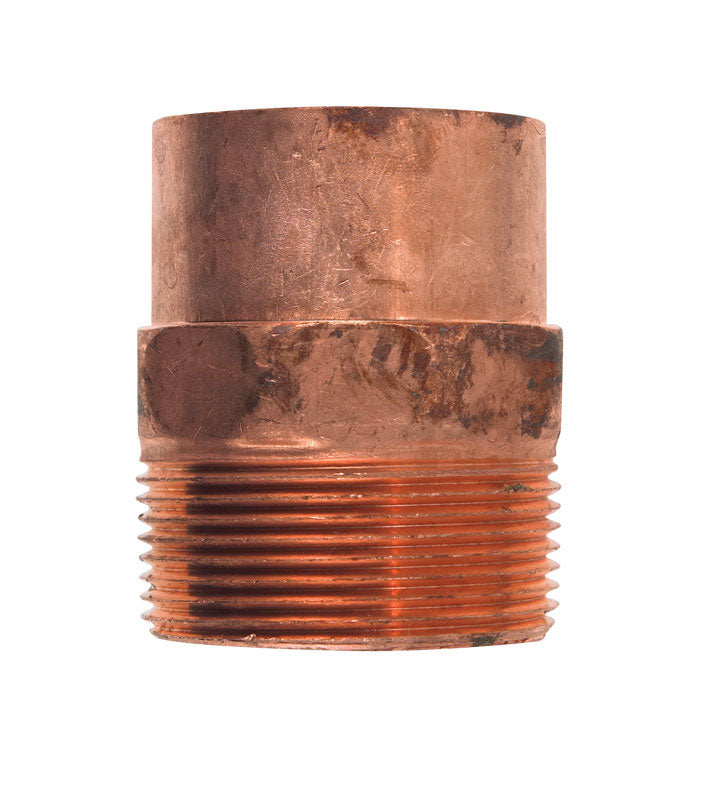 Nibco 1-1/2 in. Copper X 1-1/2 in. D MIP Copper Pipe Adapter 1 pk