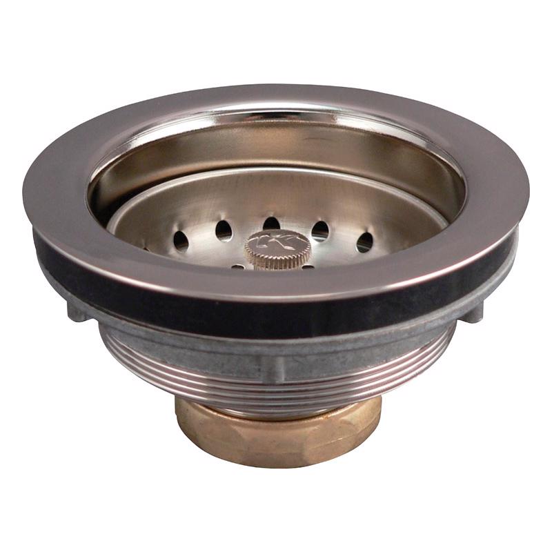 Keeney 3-1/2 in. Nickel Stainless Steel Sink Strainer