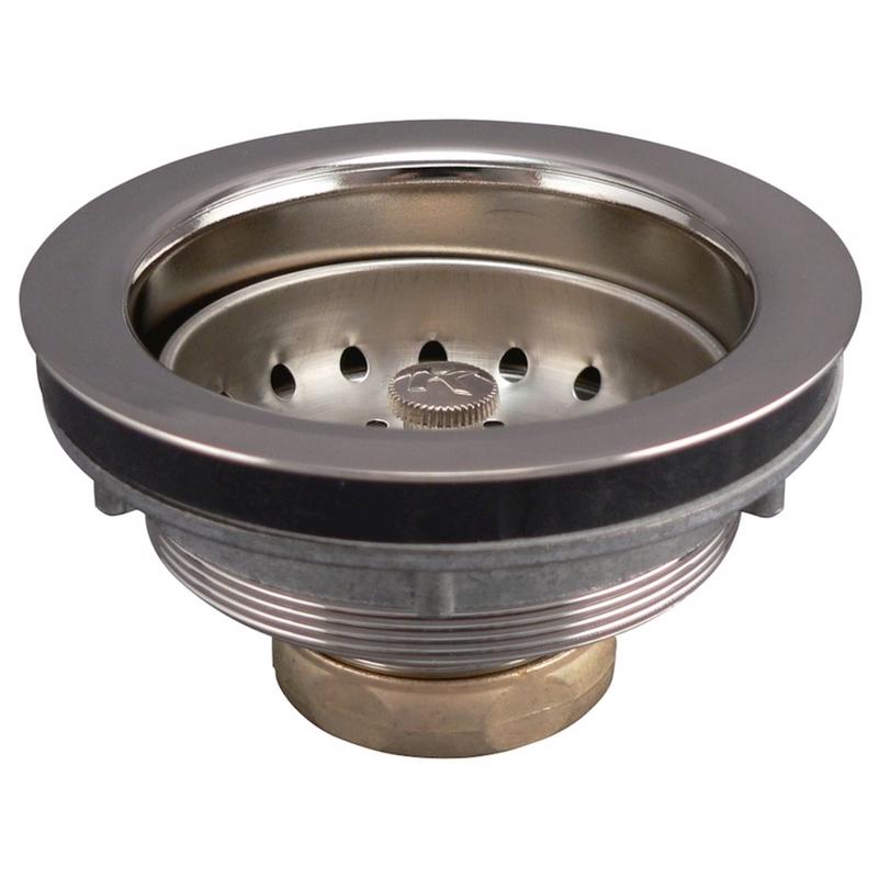 Keeney 3-1/2 in. Nickel Stainless Steel Sink Strainer