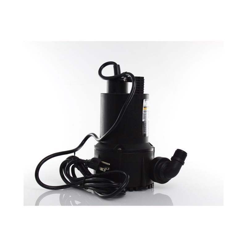 Wayne 1/5 HP 2050 gph Thermoplastic Switchless Switch Bottom AC Submersible Utility Pump