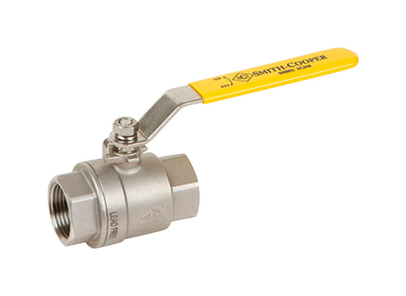 Smith Cooper 1/4 in. Stainless Steel FIP Ball Valve Full Port