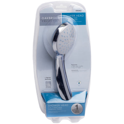 OakBrook Chrome PVC 1 settings Handheld Showerhead 1.8 gal