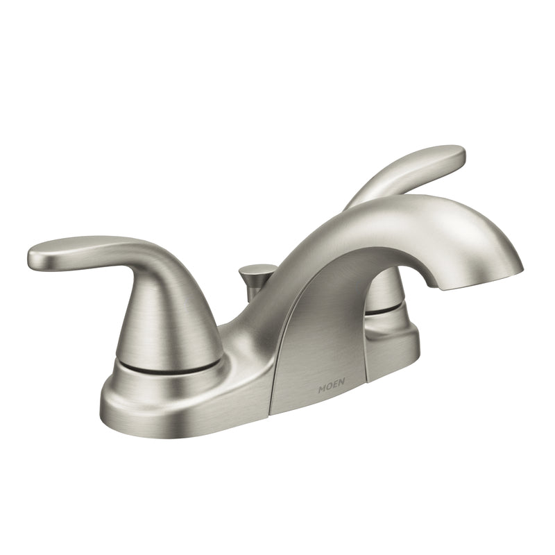 Moen Adler Brushed Nickel Bathroom Faucet 4 in.