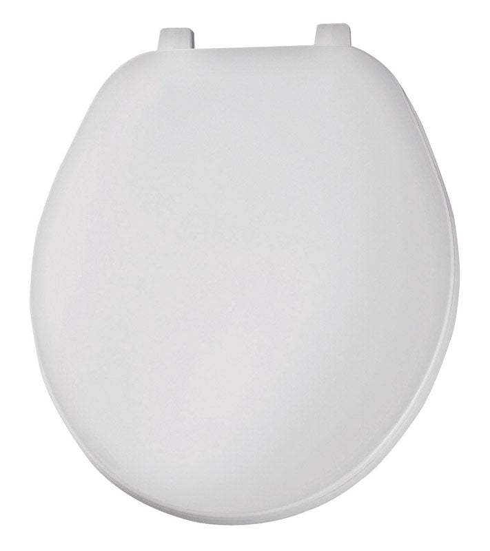 Bemis Round White Plastic Toilet Seat