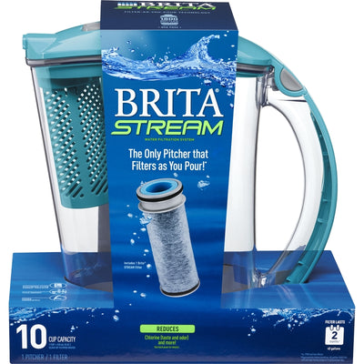 Brita Stream 10 cups Blue Water Pitcher