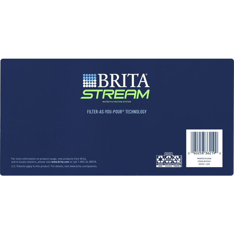 Brita Stream 10 cups Blue Water Pitcher
