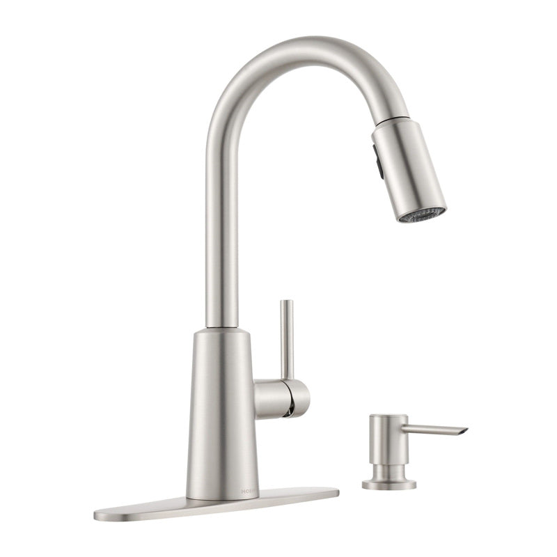 Moen Nori One Handle Stainless Steel Pull-Down Kitchen Faucet