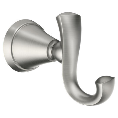 Moen Medium Brushed Nickel Metal 2-5/8 in. L Rope/Tarp Hook 20 lb 1 pk