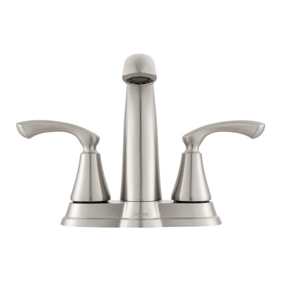 Moen Tiffin Brushed Nickel Bathroom Faucet 4 in.