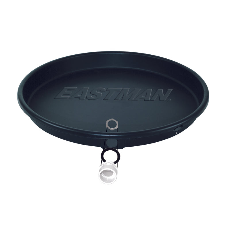 Eastman Aluminum Water Heater Drain Pan with PVC Fittings, 20 Inch ID x 22 Inch OD Compression, 60080