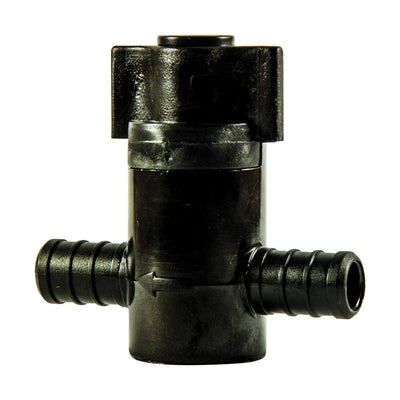 Flair-It Ecopoly 1/2 in. Crimp X 1/2 in. Crimp Plastic Shut-Off Valve