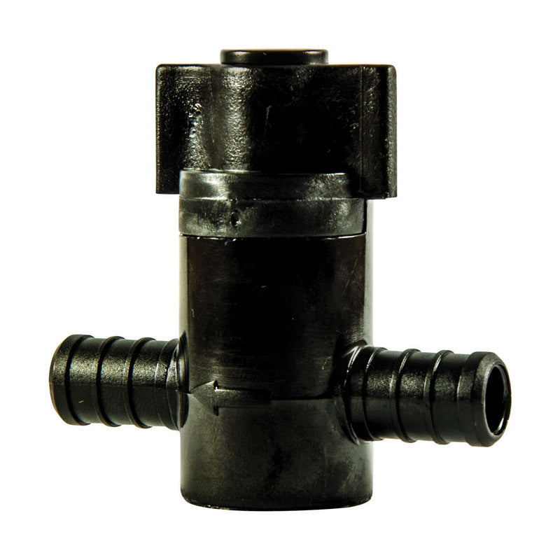 Flair-It Ecopoly 1/2 in. Crimp X 1/2 in. Crimp Plastic Shut-Off Valve