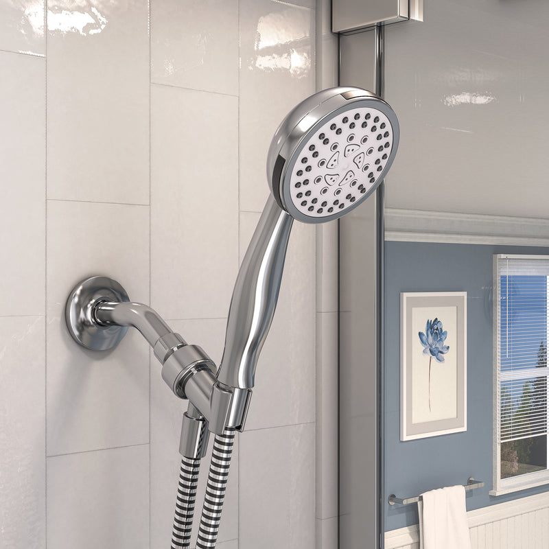 Keeney Stylewise Polished Chrome Plastic 5 settings Handheld Showerhead 1.8 gpm