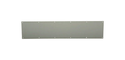 Ives Satin Gray Stainless Steel Push Plate 1 pc