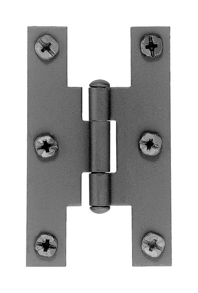 Acorn 1-13/16 in. W X 3 in. L Smooth Black Iron H Hinge 2 pk