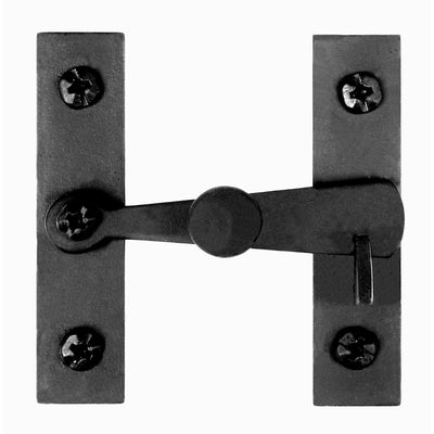 Acorn Matte Black Forged Iron Cabinet Latch