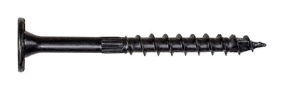 Simpson Strong-Tie No. 10 X 3-1/2 in. L Lobe Black Wood Screws 50 pk