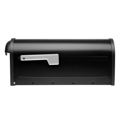 Architectural Mailboxes Winston Galvanized Steel Post Mount Black Mailbox