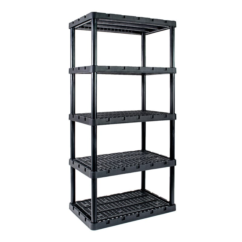 Gracious Living Knect-A-Shelf 72 in. H X 36 in. W X 24 in. D Plastic Shelving Unit