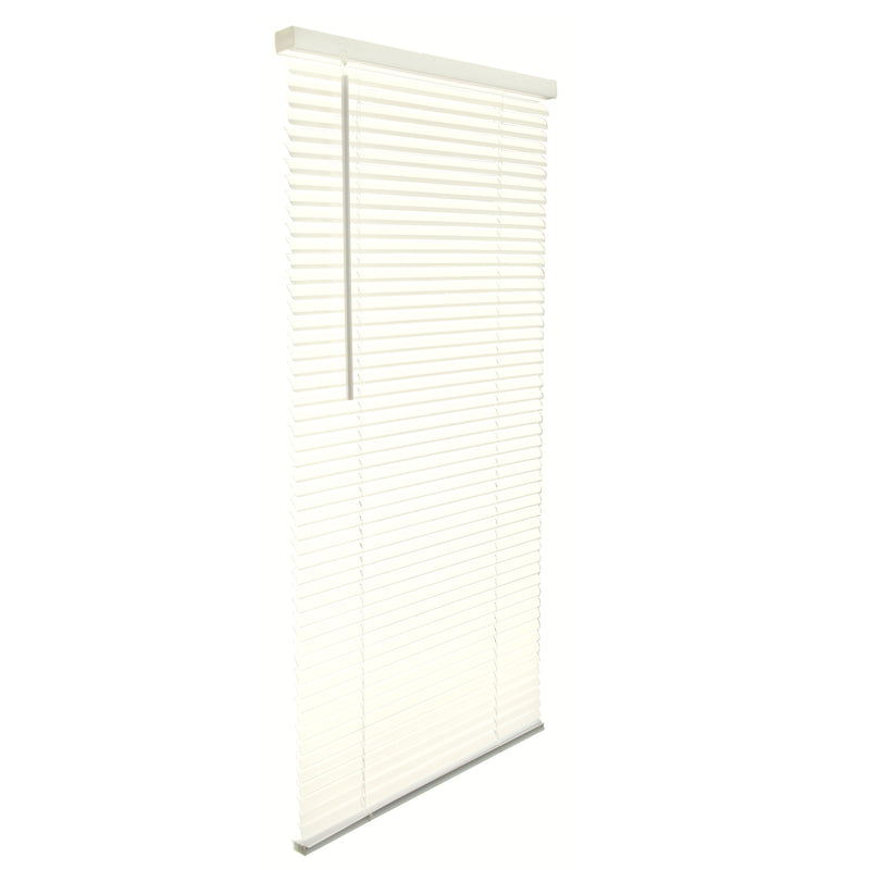 Living Accents Vinyl 1 in. Blinds 29 in. W X 64 in. H Alabaster Cordless