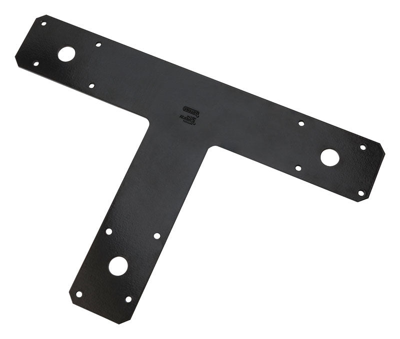 National Hardware 8 in. H X 1/8 in. W X 12 in. L Black Steel T-Plate