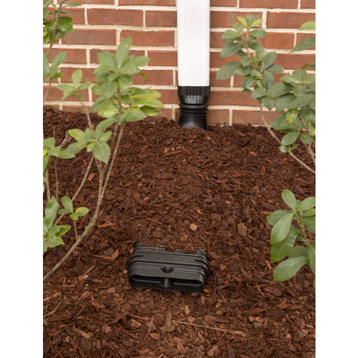 Amerimax StealthFlow 2.25 in. H X 7.25 in. W X 24 in. L Black Vinyl Downspout Extension