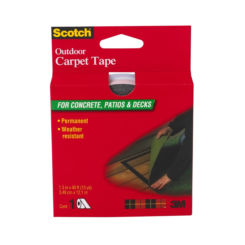 Scotch 1.3 in. W X 40 ft. L Reversible Outdoor Carpet Tape