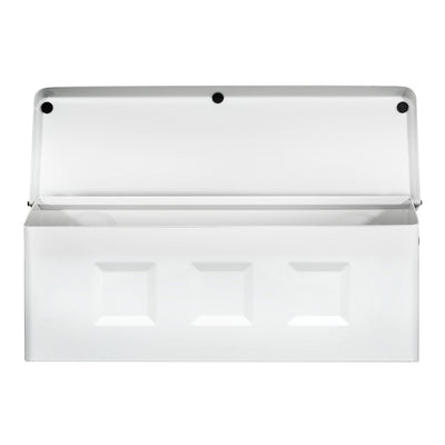 Architectural Mailboxes Wayland Contemporary Galvanized Steel Wall Mount White Mailbox