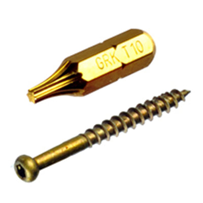 GRK Fasteners UberGrade No. 8 X 1-1/2 in. L Star Screws 100 pk