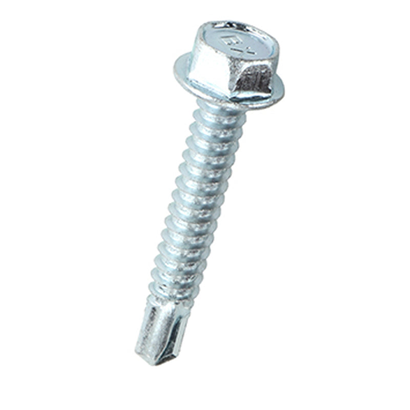 Teks No. 14 X 1-1/2 in. L Hex Washer Head Sheet Metal Screws 50 pk