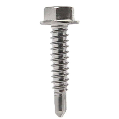 Grip-Rite Pro-Twist No. 12 Sizes X 3/4 in. L Hex Round Washer Head Sheet Metal Screws 1 lb